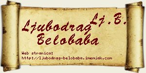 Ljubodrag Belobaba vizit kartica